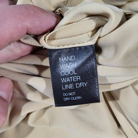 Norma Kamali High Waist Elephant Pants Blonde - Size M/34 - Picture 8 of 14